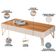 Kit Aparador La Vie com Mesa de Centro Harmony B01 Off White Cinamomo - Lyam Decor