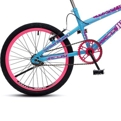Bicicleta Colli Jully Aro 20 Aero 36 Raias Azul Champanhe