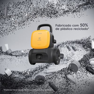 Lavadora de Alta Pressão Electrolux PowerWash 1400W com 1800PSI Preto com Amarelo / 110V