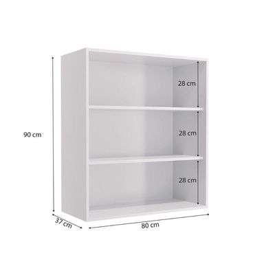 Armário Aéreo Cozinha Modulado Maxxi G764 Com 2 Portas 80cm Canela - Kappesberg