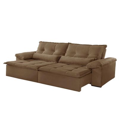 Sofá Parma Veludo 02 Módulos De 80cm B25cm Meu Sofá Online B016 Veludo Marrom