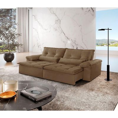 Sofá Parma Veludo 02 Módulos De 80cm B25cm Meu Sofá Online B016 Veludo Marrom