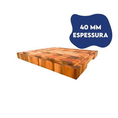Tábua Para Churrasco Invertida Com Faca Kort 45x40cm