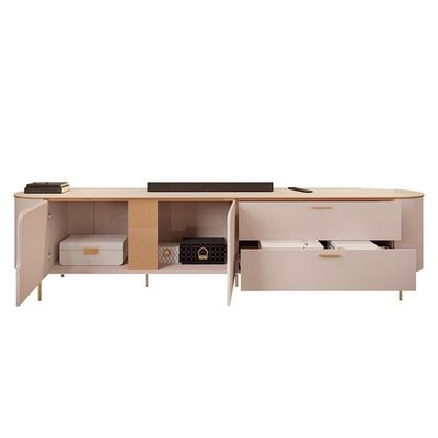 Rack Bancada Para Tv Até 75 Pol Celine 100% Mdf Com Pés 241x57cm Bali-cedro - Dj Móveis