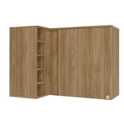 Módulo Cozinha Kappesberg Botanic Armário Botanic Canto Reto M636 C- 1 Porta 98cm Nogueira - Kappesberg
