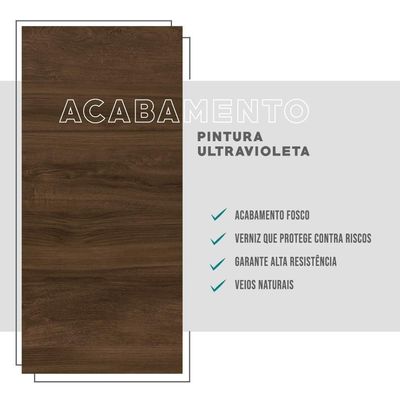 Escrivaninha Madeirada e Tubos Pretos Carraro
