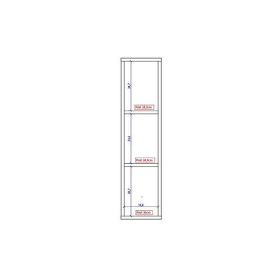 Nicho Aéreo Mdf Branco 20cm Carraro
