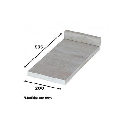 Tampo de Cozinha Modulado p/ Balcão Americana 20x53cm Duna - Henn