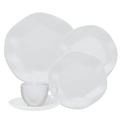 Jogo De Jantar 30 Peças Ryo Chá White Porcelana Oxford