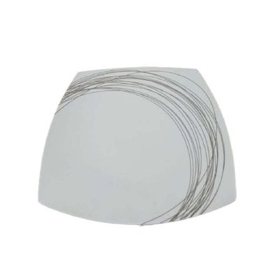 Conjunto 6 Pratos Quadrado Jantar Porcelana Italiana Bugatti