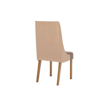 Cadeira Sala de Jantar Ivy Kit 4 Un Nature/Courano Bege/Cacao - Henn