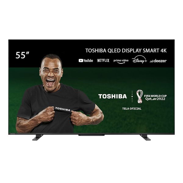Smart TV QLED 55'' 4K Toshiba 55M550LS VIDAA 3 HDMI 2 USB Wi-Fi - TB014M TB014M