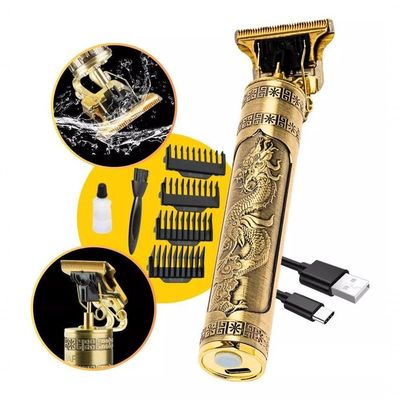 Aparador De Pelo T9 Dragão Dourado 110v-240v