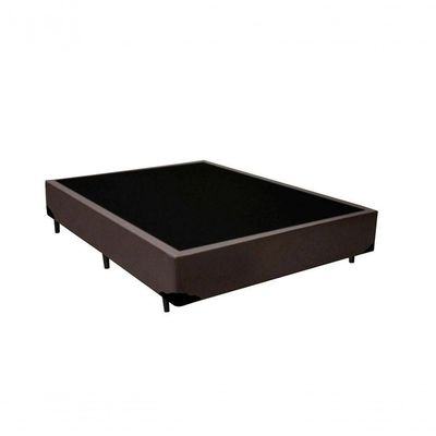 Cama Box Casal Marrom Colchão D33 Marrocos 30cm