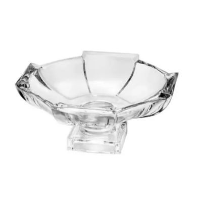 Centro de Mesa em Cristal 32cm Fruteira Vaso Decoração