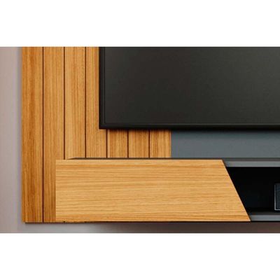 Rack Bancada Com Painel Para Tv Até 70 Pol Santiago 2 Portas 180x135cm Cinamomo-off White - Permóbili
