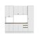 Cozinha Compacta Com Kit Forno Celeste Kappesberg 100% Mdf Branco 240cm