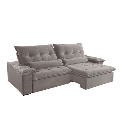 Sofá Nivus Veludo 02 Módulos De 120cm B25cm Meu Sofá Online B026 Veludo Prata