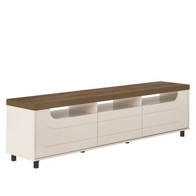 Rack para TV até 85 2 Portas 1 Gaveta Artely Mercury Pinho/Offwhite