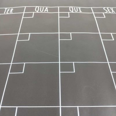 Lousa Calendario Adesivo Quadro Planner Mensal Semanal Organizador Atividades Tarefas Escreve Apaga