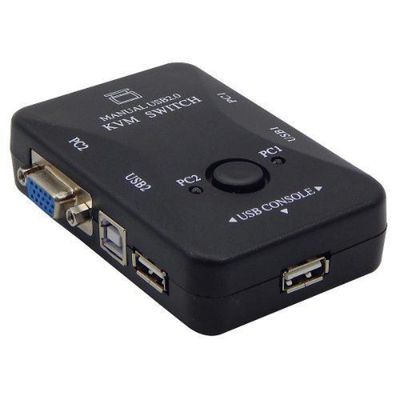 Chaveador kvm usb switch 2 portas vga kvm usb