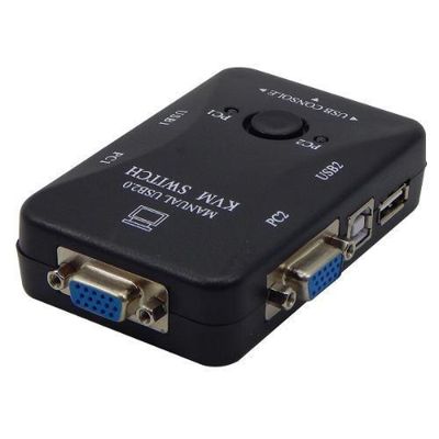 Chaveador kvm usb switch 2 portas vga kvm usb
