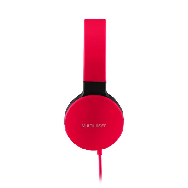 Headphone Dobrável New Fun P2 Multilaser Vermelho - PH270 PH270