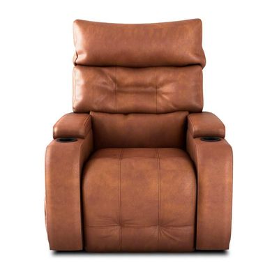 Poltrona Reclinável Commander Revestimento Sintético Whisky