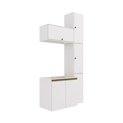 Conjunto Para Banheiro Kappesberg Celeste 5 Peças Branco 116,5cm
