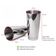 Coqueteleira Boston e Copo Dosador Duplo Inox Drinks