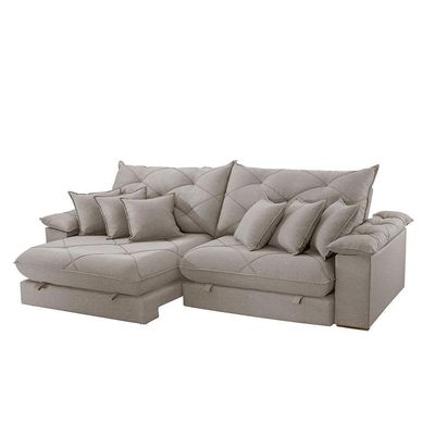 Sofá ágata Veludo Dois Módulos De 120cm B25 Meu Sofá Online B026 Veludo Prata