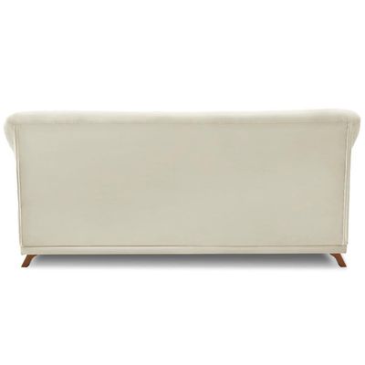 Sofa 3 Lugares Retro Polo 200cm Com Almofada Veludo 2221 Ezz 2221
