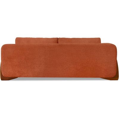 Sofa Jolie 3 Lugares 220cm Pes Boomerang Linho Boucle 3303 Ezz 3303