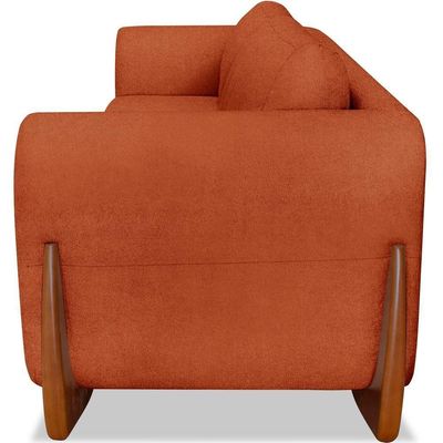 Sofa Jolie 3 Lugares 220cm Pes Boomerang Linho Boucle 3303 Ezz 3303