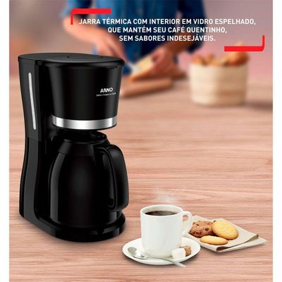 Cafeteira Cfct Com Jarra Térmica 1 Litro Arno Preto 220V