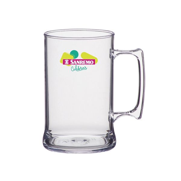 Caneca Sanremo Celebrar em Acrílico Transparente 450ml