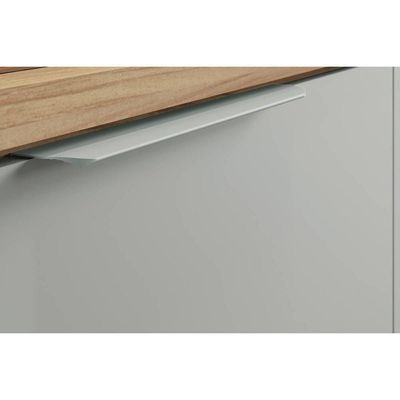 Armário Multiuso Lavanderia Marquesa C/ 4 Portas E 4 Gavetas 140cm Nature/verde - Nesher