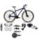 Bicicleta Aro 29 Absolute Nero 5 Câmbios 27v Shimano Altus Freios Hidráulicos Pneu Com Faixa - Azul Tam.19