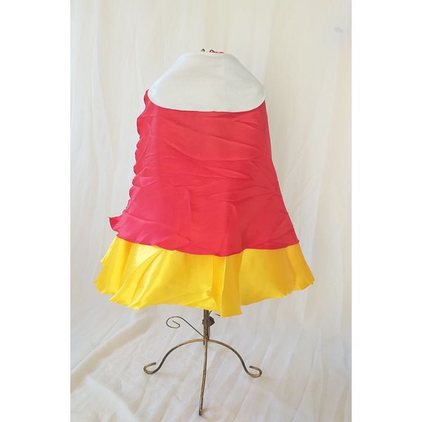 Vestido Fantasia Luxo Princesas Branca GG - 9/10 anos / amarelo