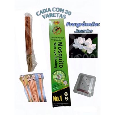 Repelente Natural Incenso Ervas Com 30 Varetas