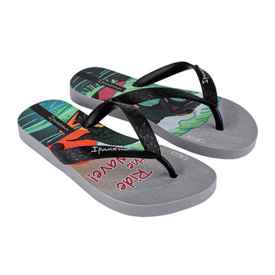 Sandália Ipanema Temas Infantil Cinza/Preto 27/28