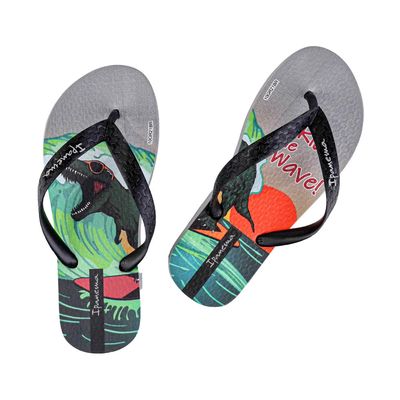 Sandália Ipanema Temas Infantil Cinza/Preto 27/28