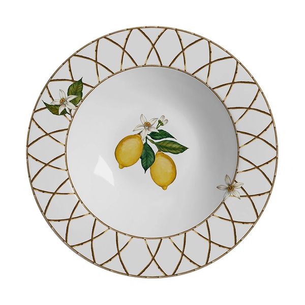 Prato Fundo em Cerâmica Alleanza Siciliano 24,5cm Prato Fundo em Cerâmica Alleanza Siciliano 24,5cm