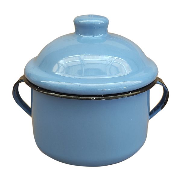 Açucareiro Metallouça de Aço Esmaltado Azul 450ml