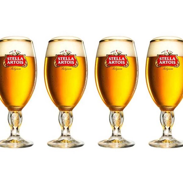 Jogo de Taças para Cerveja Ambev Stella Artois com Maleta 250ml 4 Peças