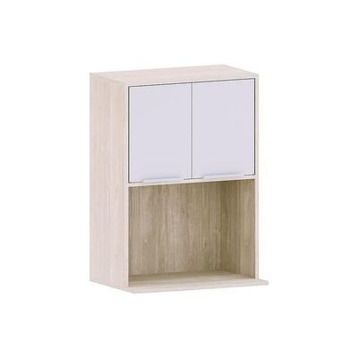 Armário Aéreo 60 Cm 2 Portas E Nicho Microondas Art Luciane Móveis