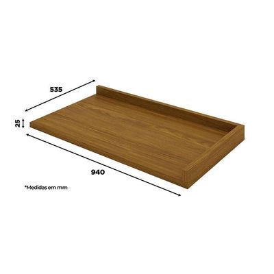 Módulos De Cozinha Henn Requinte Tampo Para Balcão Canto Reto Requinte 94x54cm Nature-henn