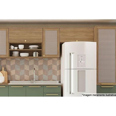 Módulo Cozinha Kappesberg Botanic Armário Botanic M638 C- 1 Porta Basculante 90cm Nogueira - Kappesberg