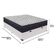 Cama Box Baú Branco E Colchão Airtech 150 Espuma D45 Viúvo Ortobom