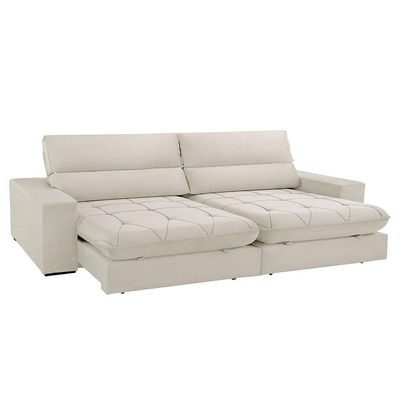 Sofá Aspem Linho 02 Módulos De 120cm B25cm Meu Sofá Online A302 Linho Branco